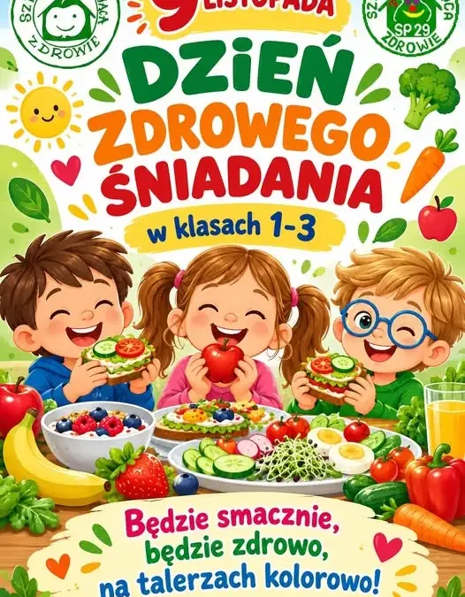 Dzień Zdrowego Śniadania w Szkole Podstawowej nr 29 w Sosnowcu